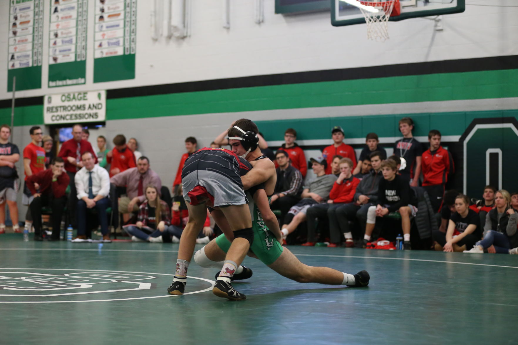 Osage, Forest City, Clarion and New Hampton wrestling, Dec. 22, 2017